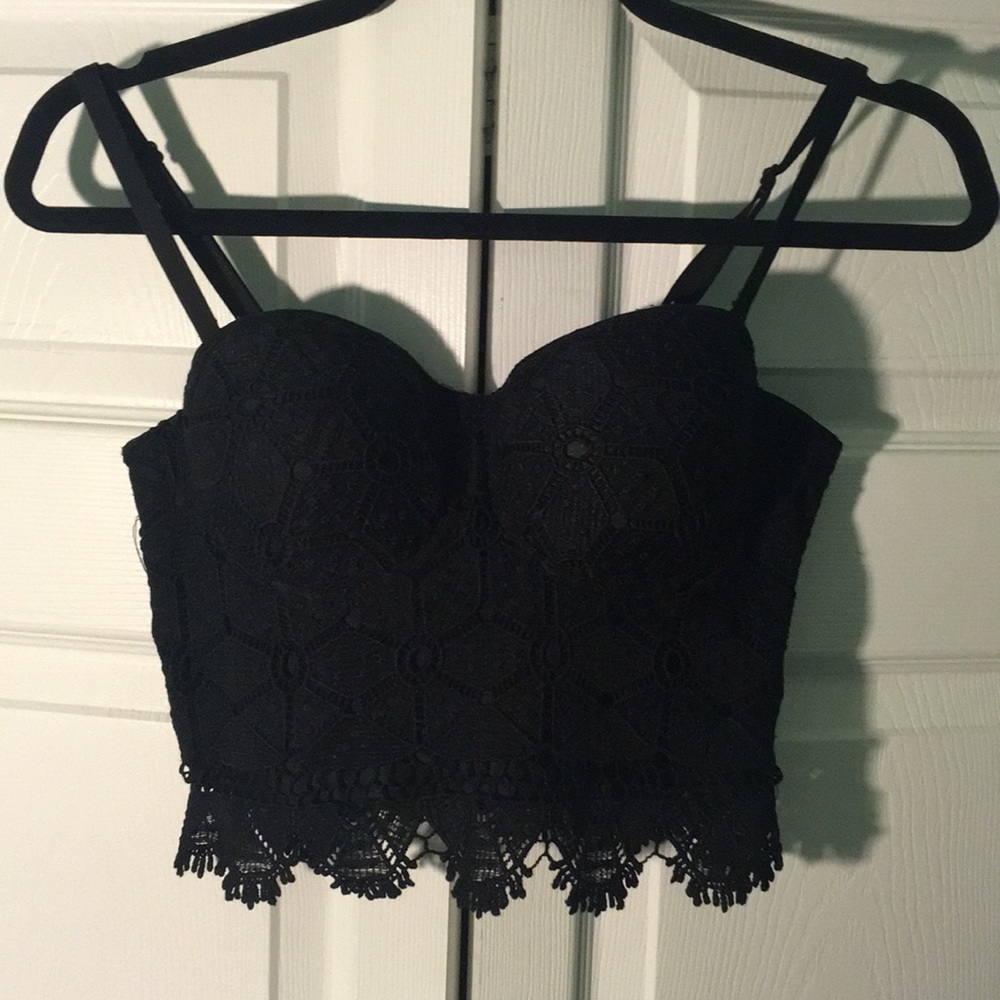 Corset cupped crop top